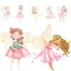 Banner de Aniversário Temático de Fada Feliz Aniversário e Conjunto de Decoração para Festa de Princesa