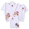 Camiseta de manga corta para padres e hijos, Año Nuevo chino, familia de tres, madre e hijo, vida de madre e hija, logo pequeño, figura HEM
