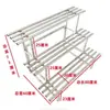 Estante de acero inoxidable para flores de balcón, de hierro, escalonado, de pie, multicapa, carnoso, para sala de estar, almacenamiento, estante decorativo para macetas de exterior