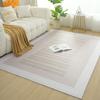 Alfombra Italiana Minimalista de Lujo Ligero, Alfombra de Sala de Estar de Color Sólido, Alfombra para Sofá y Mesa de Café Estilo Wabi-Sabi, Alfombra de Mesita de Noche para Dormitorio