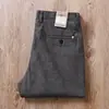 Calça Casual de Linho de Alta Qualidade Masculina Solta Respirável Verão 2023 Luxo Leve Versátil Cor Sólida Micro Elástico Calça Reta