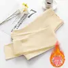 Pantalones largos de terciopelo de doble cara para mujer, otoño e invierno, forro polar, engrosados, corte ajustado, pantalones de lana, ropa interior, pantalones cálidos
