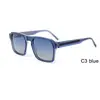 Gafas de Sol Polarizadas de Lujo Ligero Transfronterizas con un Toque de Alta Gama, Montura Cuadrada Unisex Estilo Europeo y Americano Gafas de Acetato Gafas de Sol de Moda