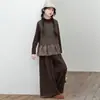 Conjunto de Otoño para Niña: Conjunto de Chaleco, Camiseta Básica y Pantalones de Pierna Ancha Modelo Nuevo 2026 para Niños Mayores y Niñas, Conjunto de Tres Piezas para Primavera y Otoño