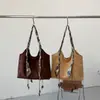 Bolsa tote de comércio exterior da moda com lenço de seda, bolsa de ombro única e transversal estilosa, bolsa de mão retrô versátil de grande capacidade e leve de luxo para vendas transfronteiriças