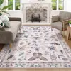 Alfombra de Piso de Terciopelo de Cristal con Diseño de Mariposa y Insecto para Sala de Estar, Alfombra Antideslizante Resistente al Desgaste para Área Grande, Alfombra Aislante
