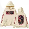 Moletom Attack on Titan Anime Harajuku Pulôver Moletom Unissex Presente para Fã Preto Branco Cinza