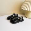 Sapatos Legais para Bebê Menina Verão Novos Sola Macia Sapatos para Bebê e Criança Pequena Menina Criança Pequena Sapatos de Princesa Bico Sapatos Romanos Infantis