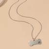 Colar transfronteiriço europeu e americano aço inoxidável dog tag titânio aço militar tag pingente metal pet listagem no estoque de fornecimento