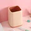 Portalápices de empalme de dos colores, portalápices de almacenamiento multifunción, soporte para maquillaje de estudiante, portalápices simple creativo de moda en internet, logotipo publicitario