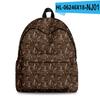 2022 Nuevo Texto Transfronterizo Café Bolsa 3D Moda Callejera Tendencia Mochila Impresión Digital 3D