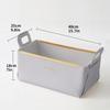 Caja de almacenamiento de escritorio de cuero, caja de cosméticos para el cuidado de la piel, caja coleccionable, cesta plegable de PU para guardar ropa, juguetes y libros.