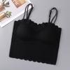 2023 Novo Estilo Pure Lace Sling Colete Cinto Peito Almofada Dupla Alça de Ombro Ajustável de Alto Nível All-Match Base Underwear