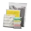 En stock Edición Horizontal Saco para Suéteres de Habitación Sellada Ropa Interior Engrosada Clasificada Bolsa de Embalaje para Ropa Doble Cara Esmerilada