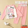 Conjunto de Roupa Íntima Térmica Feminina com Fleece, Roupa de Baixo Espessa de Inverno para Crianças (Blusa e Calça), Roupa de Baixo Térmica Inteira com Fleece, Pijama para Bebê Menina