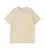 Camiseta de Peso Pesado Hilo Doble de 26 Hilos 300g Algodón Puro Manga Corta Camiseta de Trabajo para Team Building Estampada con Logo Transferencia de Calor Uniforme de Clase Grupal
