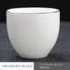 Taza de Té de Cerámica Taza de Té de Jade Grasa de Cordero Taza Maestra Pintada a Mano Taza de Té Kung Fu Taza de Té Pequeña Porcelana Blanca Taza Única Taza de Té Venta al por Mayor