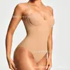 Body Camisola Modelador Europeu e Americano Transfronteiriço com Bojos Controle de Barriga Cinta Modeladora Body Sculpting Camada Base Justa Body Plus Size