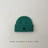 Gorro de Punto Bordado Little N para Hombre y Mujer, Sencillo, Moderno y Versátil Gorro Protector para los Oídos para Niños, Cálido y a Prueba de Frío para Otoño e Invierno