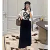 Roupa Casual de Verão para Gestantes, Saia Solta de Algodão Ajustável, Saia Fina com Caimento, Modeladora, Que Abraça os Quadris