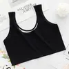 Colete feminino Classe a colete de desenvolvimento para adolescentes colete de algodão estilo colete fino sutiã para crianças do ensino fundamental