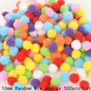 10-30mm bola de pelo colorida infantil criativa Natal artesanal DIY joia pingente acessório decorativo para roupas bolsa
