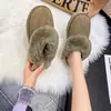 2026 Novas Pantufas de Pelo Femininas Solado Grosso Uso Externo Interno Duplo Pantufas de Pelo Espessadas Aquecimento de Inverno Aumento de Altura Pantufas de Algodão