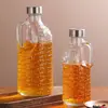 1.0kg Botella de Leche Olla de Vidrio para Leche Asa Tarro Sellado de Vidrio Tapa Sellada