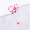 Nuevo Llavero de Cuentas DIY Llavero Metálico Colorido Colgante para Cubierta de Teléfono Móvil y Auriculares Lindo Llavero de Cuentas