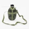 Hervidor americano de gran capacidad de 1.2L, entrenamiento militar, olla del ejército, olla con correa, para exteriores, hervidor de entrenamiento 87, olla de aluminio puro