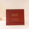 Novo Calendário 2027 Simples e Fresco Ornamento de Mesa Criativo Planejador Versão em Inglês Calendário