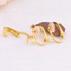 Acessórios para Brincos de Argola Cobre Banhado a Ouro 18K DIY Brincos Pendentes Sem Piercing Materiais Clipe de Orelha Francês em Forma de U