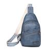 Bolso de pecho para mujer 2024, nuevo estilo coreano, mochila pequeña de cuero suave, bolso de pecho para mujer informal, sencillo y combinable, bolso bandolera de moda