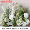 Serie Mori hilera de flores de suelo camino de flores simulación camino de flores plomo flor falsa flor flor arte escena diseño ceremonia de boda paisaje decoración blanca verde