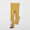 Meia-calça Infantil até o Tornozelo Outono Malha de Algodão Média Espessa Leggings de Bebê Menina com Boneca de Coelho Meia-calça Infantil Torcida