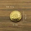 Nueva hebilla de latón para billetera con forma de pétalo de crisantemo, hebilla decorativa creativa para bolsa de cinturón DIY, joyería al por mayor