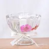 Vaso de Vidrio Flor Seca Vela Aromática Incienso Fragancia Recuerdo Dormitorio Flor Real Cera de Gelatina Vela de Cera de Soja Venta al por Mayor