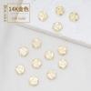 Cuentas de Color Bolsillo Oro 18K Melocotón Flor de Durazno Cobre Chapado Oro Real Cuentas para Pulsera Collar diy Accesorios