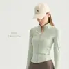 Jaqueta de yoga com gola alta, jaqueta esportiva de yoga slim fit, adequada para outono e inverno, pode ser usada como peça externa, jaqueta casual esportiva para mulheres