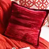 Almofada de Luxo Nova Chinoiserie Casamento Vermelho Ano Novo Festivo Quarto Sofá Almofada Decorativa Capa de Almofada com Enchimento
