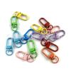 Creative candy 24 cor metal pintura chaveiro cão fivela cor pintura em forma de U porta fivela gancho diy joias acessórios