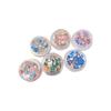 Película de mica de colores mixtos para decoración de uñas japonesa, fragmentos irregulares ultrafinos, tiras brillantes, material para uñas, joyería