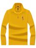 Camisa Polo Casual de Manga Larga Bordada para Hombre Tucán/Pájaro Carpintero Estilo Coreano Tendencia Otoño Nueva Llegada