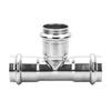 Tubo para Compressor de Ar de Aço Inoxidável 304 Tipo Abraçadeira Dupla T de Diâmetro Igual Redutor Conexões de Tubo Resistente à Alta Pressão Compressor de Ar