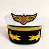 Chapéu de capitão piloto para mulheres, adereço para apresentação de palco, festa à fantasia sessão de fotos uniforme retrô chapéu de marinheiro