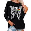 Inverno Novo eBay Solto Top Feminino Halloween Caveira Engraçado Estampado Camisola para Mulheres