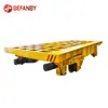 Carro Plano con Rieles Guía y Poleas de Doble Motor, Dirección Flexible, Plataforma Giratoria para Vías Curvas, Superficie Hueca, Carro Plano Resistente a Altas Temperaturas