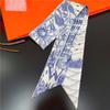 Pañuelo de seda con 26 letras para el pelo, elegante y súper bonito, estilo coreano, decorativo, para atar bolsos, para mujer, novedad de 2022