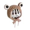 Gorro de Lana Tejido de Rana para Bebés y Niños Pequeños en Otoño e Invierno, Sombrero Divertido y Lindo, Gorro de Invierno, Orejeras para Exteriores, Gorros para Bebés