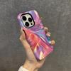 Capa de Celular Abstrata Ondulada Iridescente Gradiente Iphone18 High-End Sensação Atmosférica Apple17 Brilhante Anti-Queda Capa Protetora